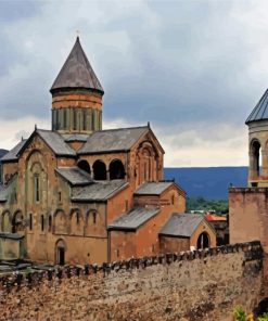 Svetitskhoveli Cathedral Tbilisi paint by number