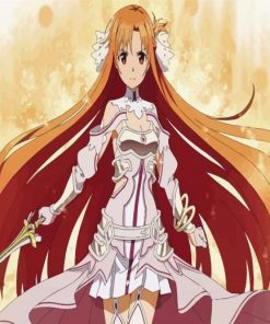 Sword Art Online Asuna Anime CABracter paint by number