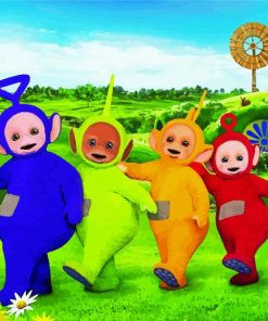 Teletubbies Babies Animation paint by numbers