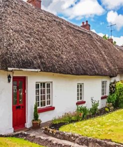 Thatched paint by number