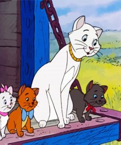 The Aristocats Kittens paint by numbers