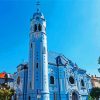 The Blue Church Slovakia paint by numbers