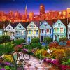 The Painted Ladies San Francisco California paint by numbers