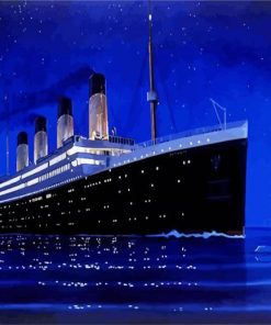 The Titanic Ship paint by number