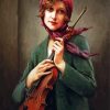 The Violinist paint by numbers