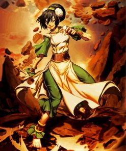 Toph Avatar paint by number