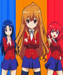 Toradora Characters Anime paint by number