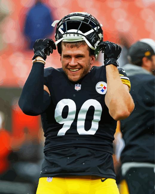 Trent Jordan Football Player paint by numbers