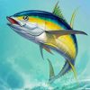 Tuna Fish Jump paint by numbers