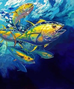 Tuna Fish Underwater paint by numbers