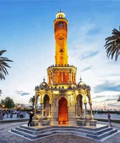 Izmir Clock Tower Turkey paint by numbers