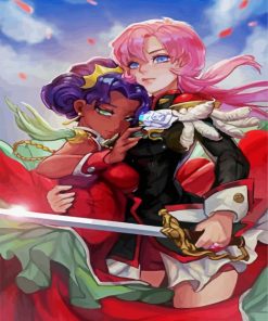 Utena Manga Anime paint by number