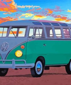 VW Camper Van paint by numbers