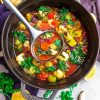 Vegetable Detox Soup paint by numbers