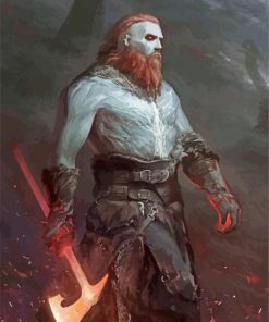 Vikings Odin Animation paint by numbers