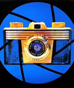 Vintage Camera Art paint by number