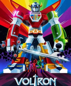 Voltron Pop Art Anime paint by numbers