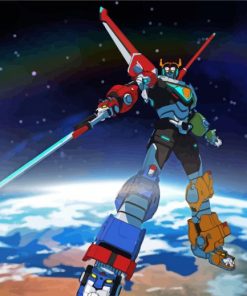 Voltron Robot Anime paint by numbers