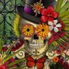 Voodoo Sugar Skull paint by numbers