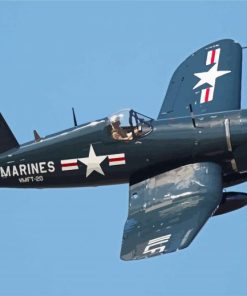 Vought F4U Corsair paint by numbers
