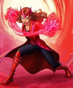 Wanda Maximoff Anime paint by numbers