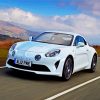 White Alpine Car paint by number