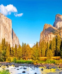 Yosemite National Park paint by number