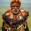 Zulu African Man paint by numbers