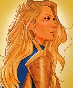 Aelin Galathynius Elf Art paint by numbers