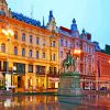 Aesthetic Ban Josip Jelacic Square Zagreb paint by number