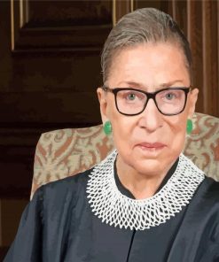 Aesthetic Joan Ruth Bader Ginsburg paint by number