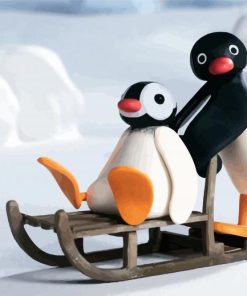 Aesthetic Pingu paint by numbers