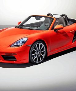 Porsche 718 Boxster paint by numbers