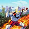 Aesthetic Ultraman paint by number