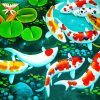 Aesthetic Koi Fish paint by number