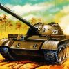 Military Tank In War Paint by numbers