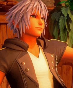 Riku kingdom Hearts paint by numbers