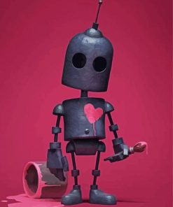 Adorable Robot paint by numbers