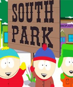 Aesthetic Southpark paint by number