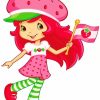 Strawberry Shortcake paint by numbers