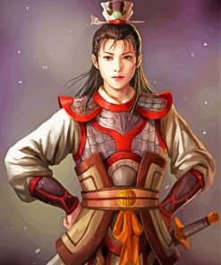 Aesthetic Warrior paint by numbers