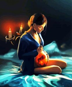 Aesthetic Pregnant Woman paint by number