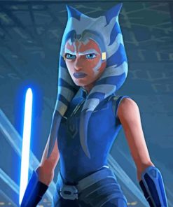 Angry Ahsoka paint by numbers