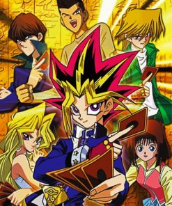 Anime characters Yu Gi Oh paint by numbers