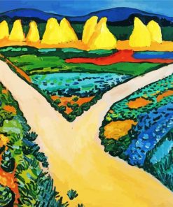 August Macke Vegetables Fields paint by numbers