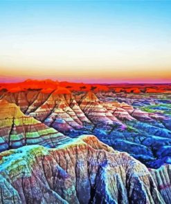 Badlands National Park paint by number