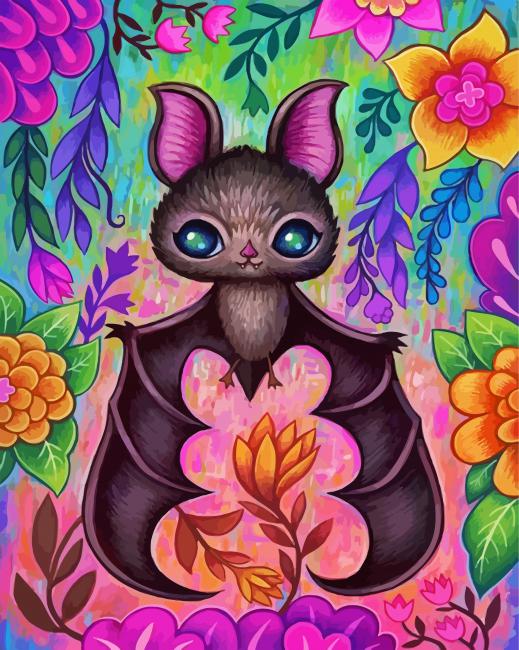 Bat Bird paint by number