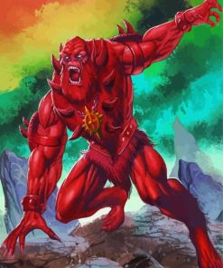 Beast Man Supervillain paint by number