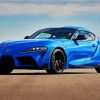 blue Toyota Supra Mark IV Car paint by numbers