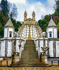 Bom Jesus Do Monte Braga paint by number